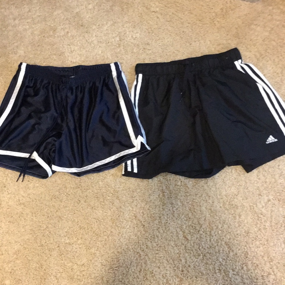 Adidas black shorts & Bcg navy shorts lot